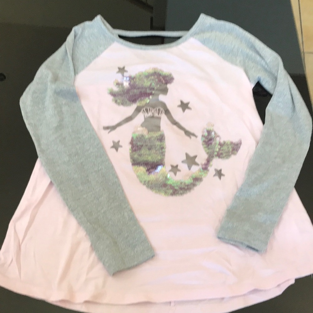 Justice flippie mermaid top